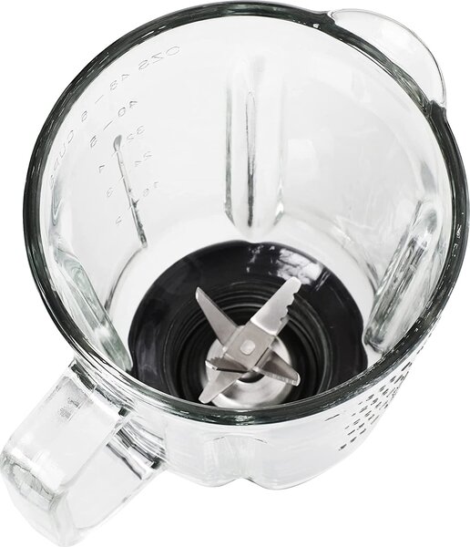 Melchioni Frullatore con Bicchiere Capacit 1.5 Litri Potenza 600 watt Lame in Acciaio Bicchiere graduato - Frullo Glas