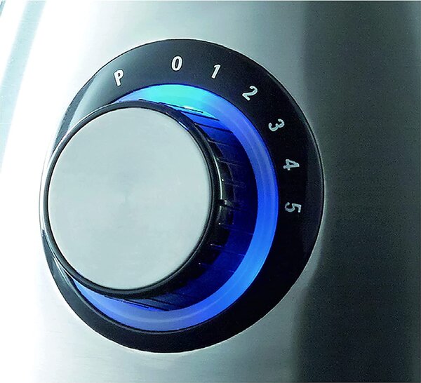 Melchioni Frullatore con Bicchiere Capacit 1.5 Litri Potenza 600 watt Lame in Acciaio Bicchiere graduato - Frullo Glas
