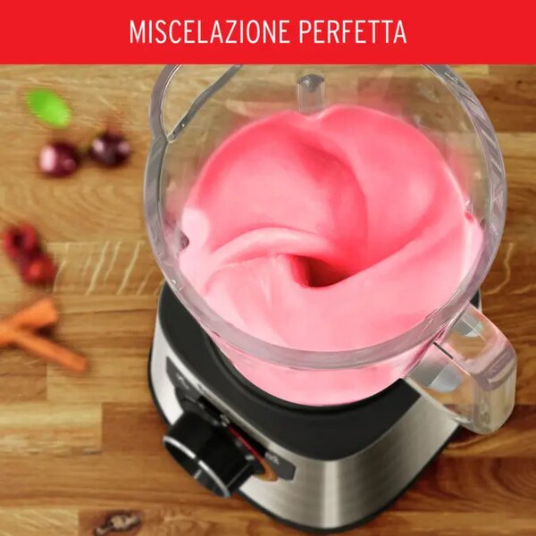 Moulinex Frullatore con Bicchiere Capacit 2 Litri Potenza 1200 watt Lame Rimovibili colore Grigio - PerfectMix+ LM871D