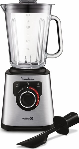 Moulinex Frullatore con Bicchiere Capacit 2 Litri Potenza 1200 watt Lame Rimovibili colore Grigio - PerfectMix+ LM871D