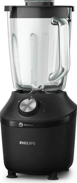 Philips Frullatore con Bicchiere Capacit 2 Litri Potenza 600W colore Nero ProBlend Crush Tech Serie 6000 - HR2291/01