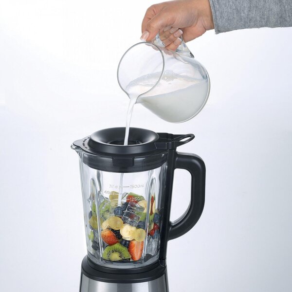 Ariete OUTLET - Frullatore con Bicchiere Elettrico Potenza 1200W 4 Lame in Acciaio colore Silver Power Blender 579 - 00C057900AR0