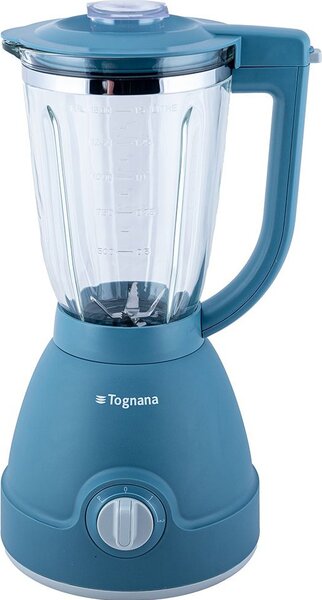 Tognana Frullatore con Bicchiere Tritaghiaccio Capacit 1.5 Litri Potenza 1000 Watt 2 Velocit + Pulse colore Blu - D2DFU03IRZU Iridea