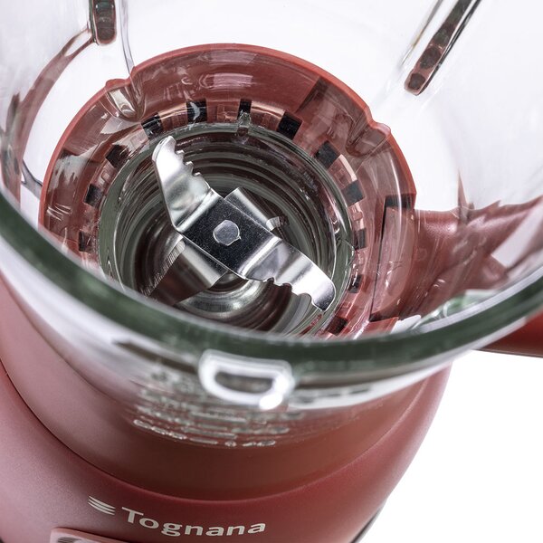 Tognana Frullatore con Bicchiere Tritaghiaccio Capacit 0.8 Litri Potenza 300 Watt 2 Velocit + Pulse colore Rosso - D2DFU01IRRO