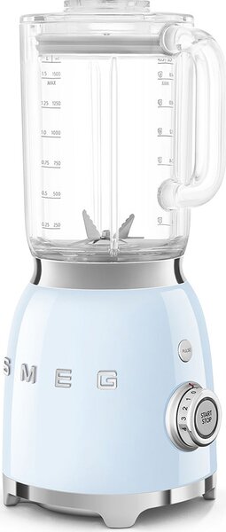 Smeg Frullatore con Bicchiere1,5 Litri Potenza 800 watt Tritaghiaccio colore Azzurro - BLF03PBEU 50's Style
