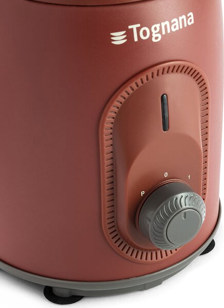 Tognana Frullatore con Bicchiere Tritaghiaccio Capacit 0.8 Litri Potenza 300 Watt 2 Velocit + Pulse colore Rosso - D2DFU01IRRO