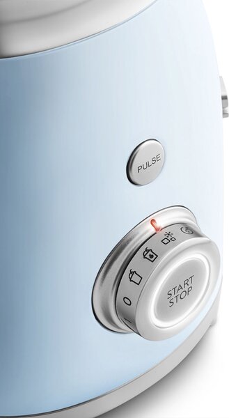 Smeg Frullatore con Bicchiere1,5 Litri Potenza 800 watt Tritaghiaccio colore Azzurro - BLF03PBEU 50's Style