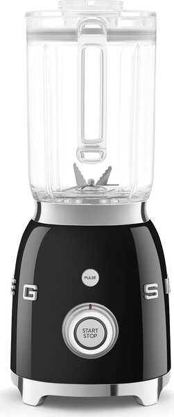 Smeg Frullatore da Tavolo con Bicchiere 1,5 Litri Potenza 800 Watt colore Nero - BLF03BLEU 50's Style