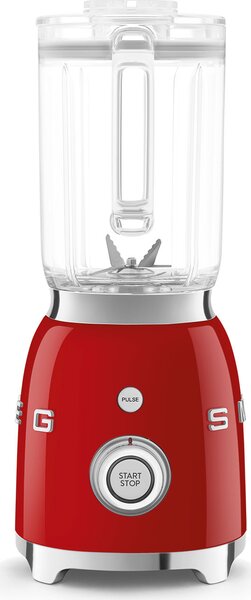 Smeg Frullatore con Bicchiere1,5 Litri Potenza 800 watt Tritaghiaccio colore Rosso - BLF03RDEU 50's Style