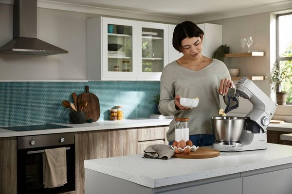 Kenwood Frusta per Robot da Cucina Compatibile con Modelli Gamma Chef Materiale in Plastica colore Grigio - K Flexi AT501
