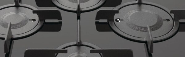 Hotpoint Ariston FTGHG 641 D/HA(BK) Piano Cottura 4 Fuochi a Gas 60 cm (Bruciatore Direct Flame) colore Nero