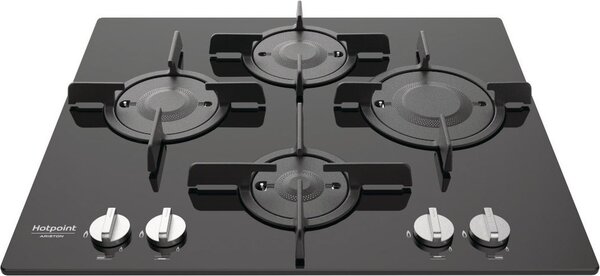 Hotpoint Ariston FTGHG 641 D/HA(BK) Piano Cottura 4 Fuochi a Gas 60 cm (Bruciatore Direct Flame) colore Nero
