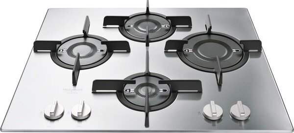 Hotpoint Ariston FTGHL 641 D/IX/HA Piano Cottura 4 Fuochi a Gas 60 cm Griglie in Ghisa (Bruciatore Direct Flame) colore Inox
