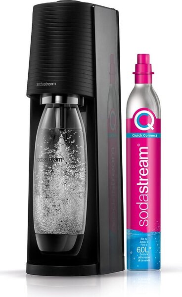 SODASTREAM Gasatore acqua Capacit 1 Litro + 1 Bottiglia colore Nero TERRABKPAK