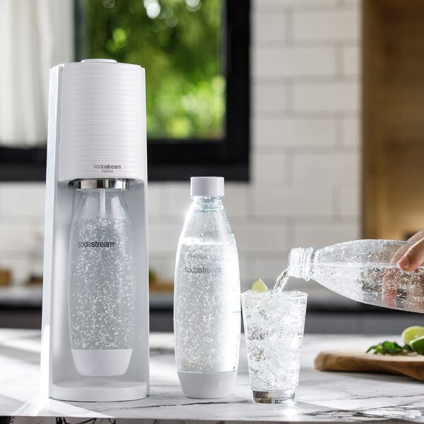 SODASTREAM Gasatore acqua Capacit 1 Litro + Bottiglia colore Bianco TERRAWHPAK