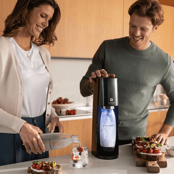 SODASTREAM Gasatore colore Nero E-Terra + Bottiglia 1 Litro - 1012911441