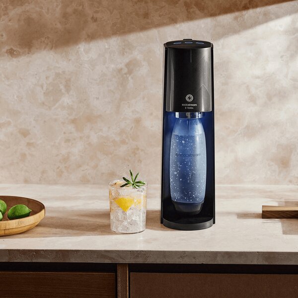 SODASTREAM Gasatore colore Nero E-Terra + Bottiglia 1 Litro - 1012911441