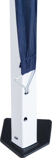 VivaGarden Gazebo da Giardino 2,4x2,4 mt Pieghevole in Acciaio/Tessuto colore Blu