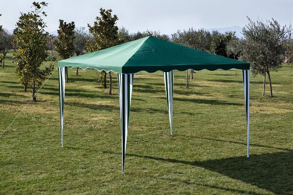 Giardini del Re Gazebo da Giardino 2x2 mt in Acciaio/Tessuto colore Verde