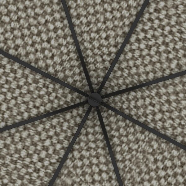 VivaGarden Gazebo da Giardino 3 mt Rotondo in Metallo/Tessuto con Tende colore Beige