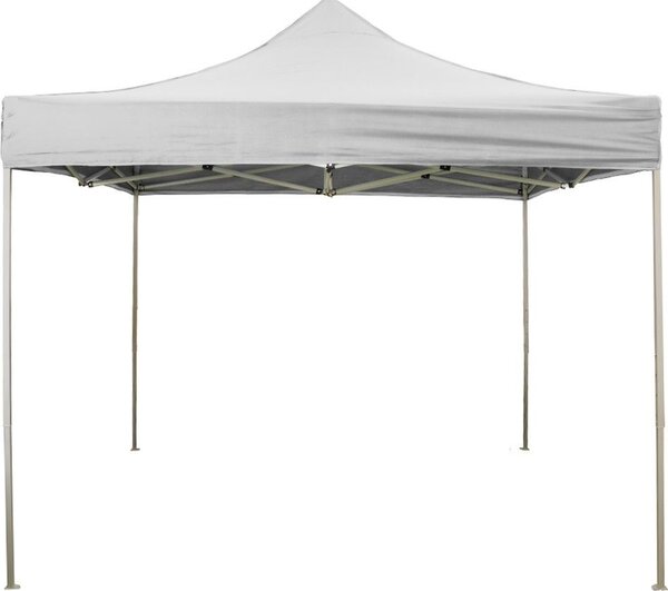 Divina Garden Gazebo da Giardino 3x2 mt Pieghevole in Acciaio/Tessuto con Protezione raggi UV colore Bianco