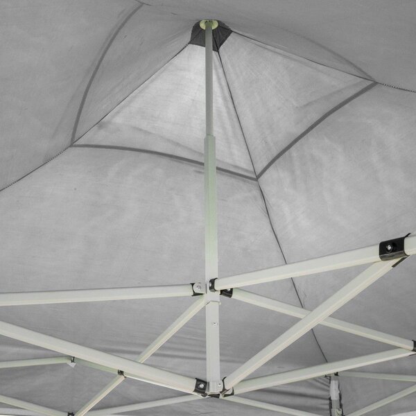 Divina Garden Gazebo da Giardino 3x2 mt Pieghevole in Acciaio/Tessuto con Protezione raggi UV colore Bianco
