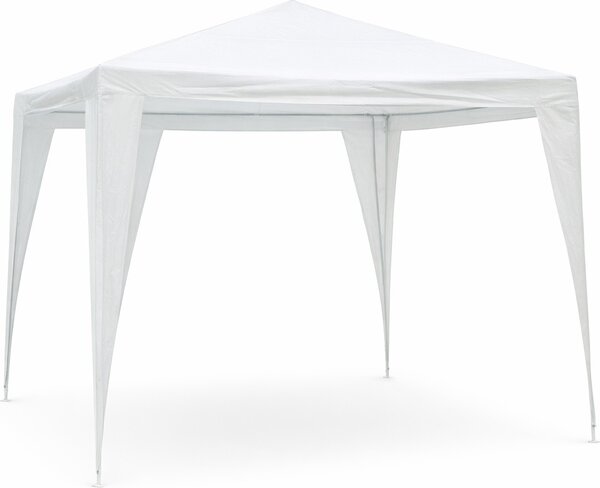 Domus Gazebo da Giardino 3x3 mt in Acciaio/Tessuto colore Bianco