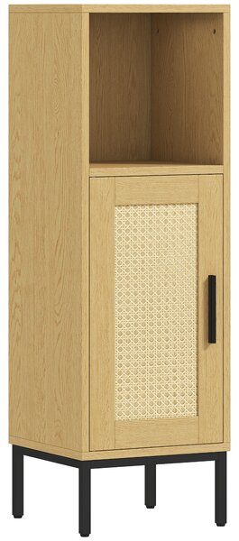 HOMCOM Armadietto da bagno sottile con ripiano regolabile, legno | Aosom Italy