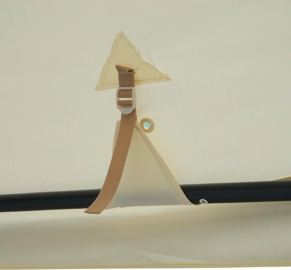 VivaGarden Gazebo da Giardino 3x3 mt in Metallo/Tessuto con Doppio tetto e Tende colore Beige