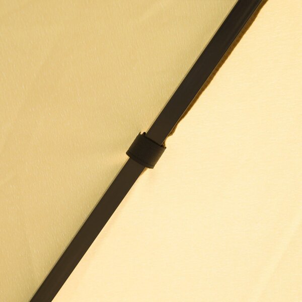 VivaGarden Gazebo da Giardino 3x3 mt in Metallo/Tessuto con Doppio tetto e Tende colore Beige
