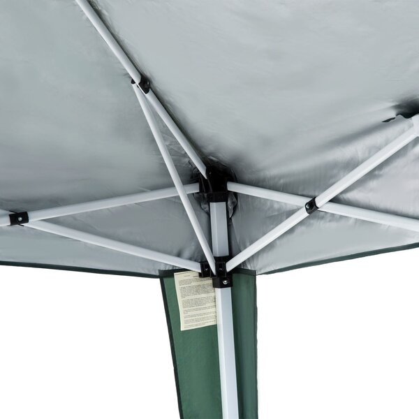 VivaGarden Gazebo da Giardino 3x3 mt Pieghevole in Acciaio/Tessuto colore Verde