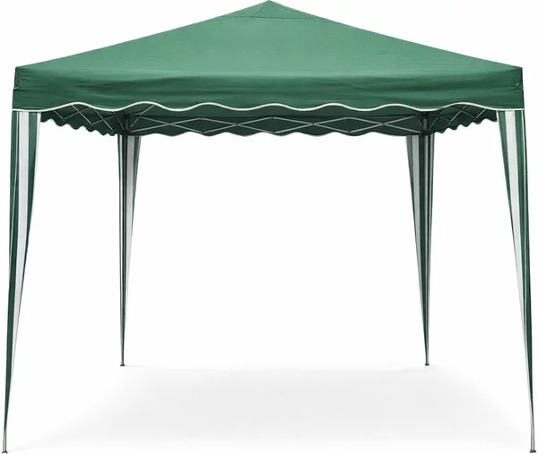 Lifeingarden Gazebo da Giardino 3x3 mt Pieghevole in Acciaio/Tessuto colore Bianco - Sumter