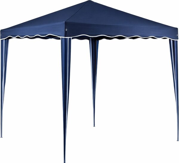 VivaGarden Gazebo da Giardino 3x3 mt Pieghevole in Acciaio/Tessuto colore Blu