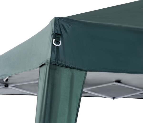 VivaGarden Gazebo da Giardino 3x3 mt Pieghevole in Acciaio/Tessuto colore Verde