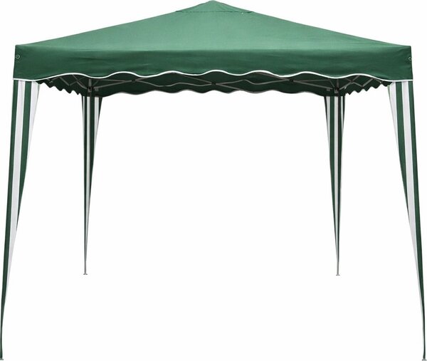 Lifeingarden Gazebo da Giardino 3x3 mt Pieghevole in Acciaio/Tessuto colore Verde - Sumter