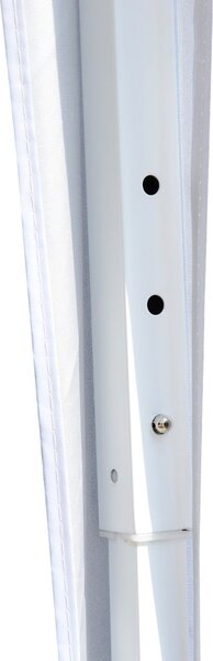 VivaGarden Gazebo da Giardino 3x3 mt Pieghevole in Acciaio/Tessuto con Protezione raggi UV colore Bianco