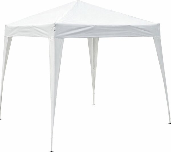 VivaGarden Gazebo da Giardino 3x3 mt Pieghevole in Acciaio/Tessuto con Protezione raggi UV colore Bianco