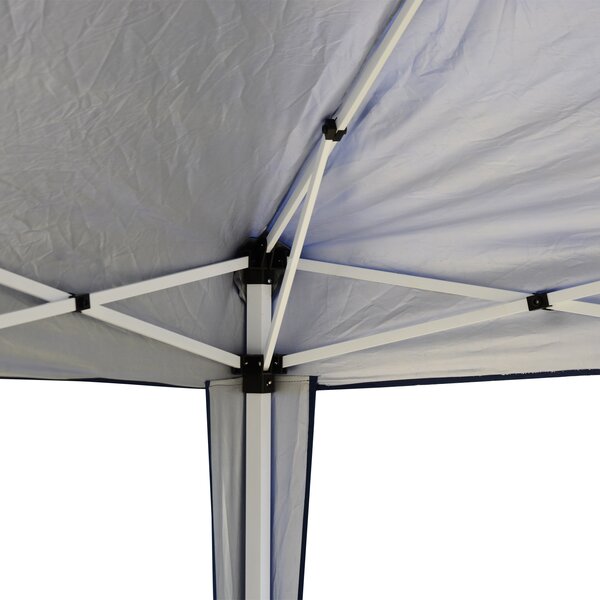 VivaGarden Gazebo da Giardino 3x3 mt Pieghevole in Acciaio/Tessuto con Protezione raggi UV colore Blu