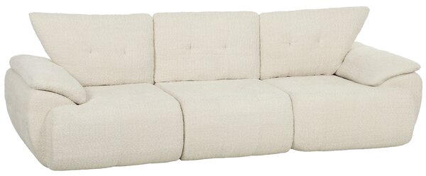 HOMCOM Divano 3 posti modulare in chenille con seduta extra larga e profonda, 260 cm | Aosom Italy