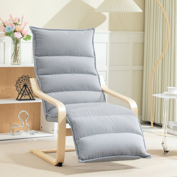 HOMCOM Poltrona da salotto in velluto con poggiapiedi regolabile, 67x93x105 cm, grigio | Aosom Italy