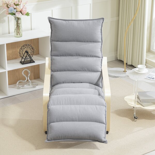 HOMCOM Poltrona da salotto in velluto con poggiapiedi regolabile, 67x93x105 cm, grigio | Aosom Italy