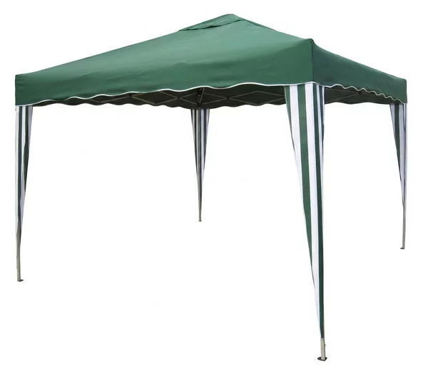 VivaGarden Gazebo da Giardino 3x3 mt Pieghevole in Metallo/Tessuto colore Verde - Piego