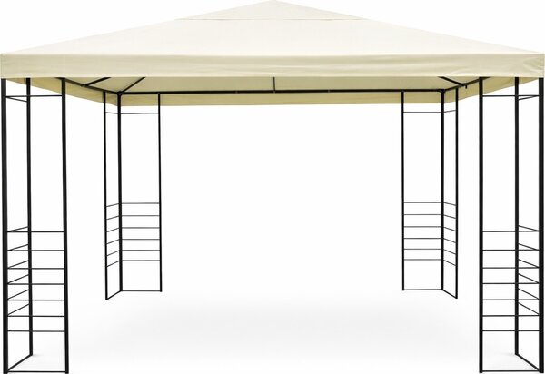 Amicasa Gazebo da Giardino 3x4 mt in Ferro/Tessuto colore Crema - Nizza
