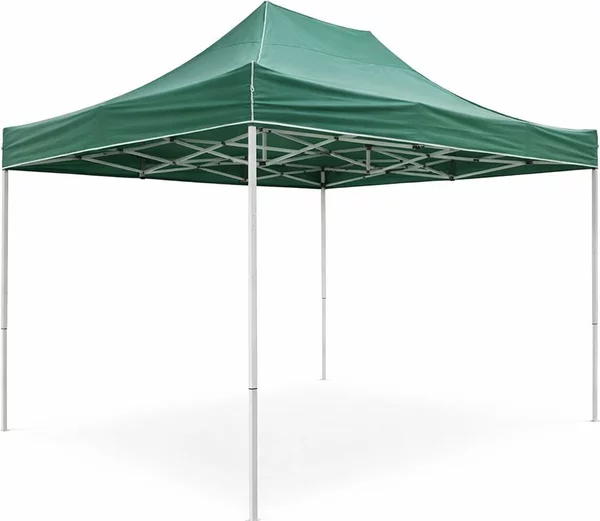 VivaGarden Gazebo da Giardino 3x4 mt Pieghevole in Acciaio/Tessuto colore Verde - Lilla