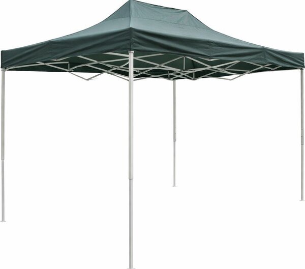 VivaGarden Gazebo da Giardino 3x4 mt Pieghevole in Acciaio/Tessuto colore Verde - Rocky