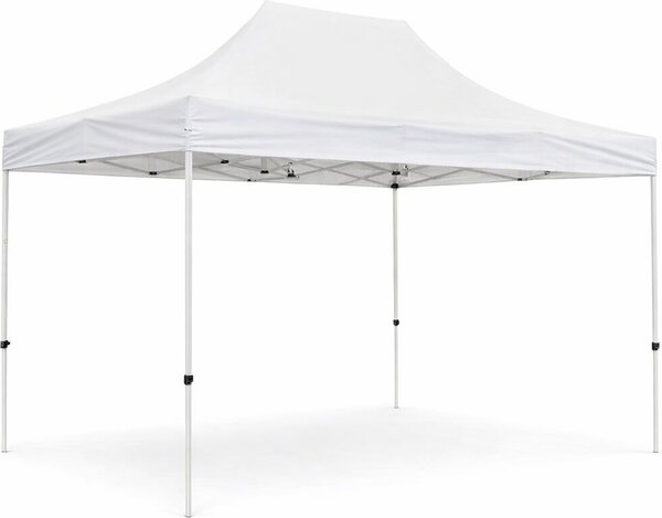 VivaGarden Gazebo da Giardino 3x4 mt Pieghevole in Acciaio/Tessuto colore Bianco - Lilla