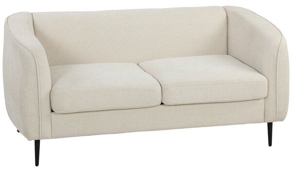 HOMCOM Divano Moderno 2 posti da Salotto con Cuscino Spesso e Seduta Ampia Imbottita, 160x76x72 cm, Beige | Aosom Italy
