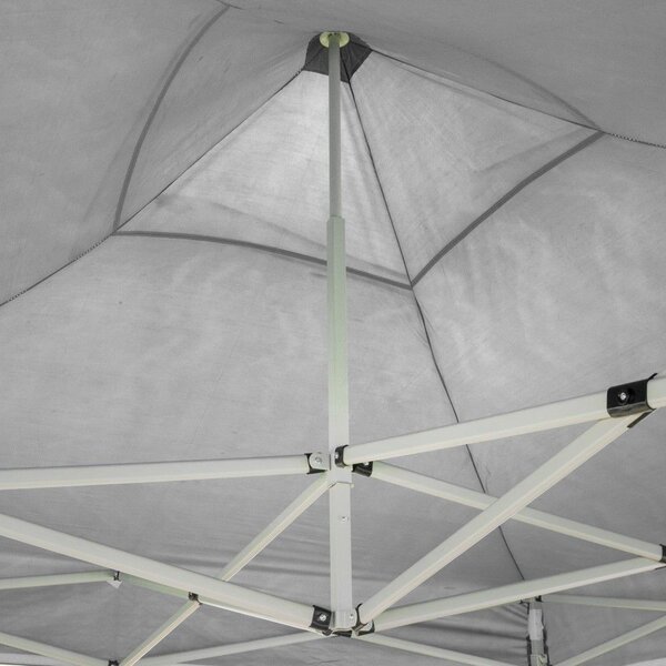Divina Garden Gazebo da Giardino 6x3 mt Pieghevole in Acciaio/Tessuto con Protezione raggi UV colore Bianco
