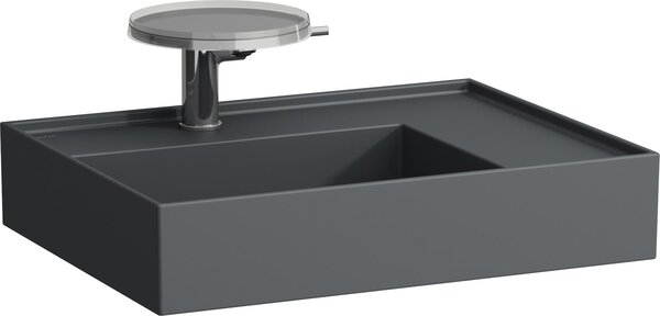 LAUFEN Kartell lavabo, 1 trou pour robinet, sans trop-plein, tablette à droite, 600x460mm, H8103347581111, H8103347581111