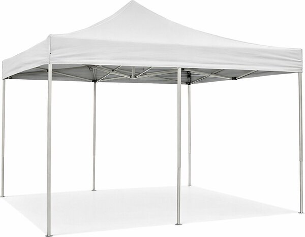 Divina Garden Gazebo da Giardino 6x3 mt Pieghevole in Acciaio/Tessuto con Protezione raggi UV colore Bianco